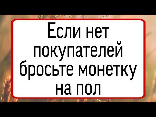 Если нет покупателей, бросьте монетку на пол. | Тайна Жрицы |