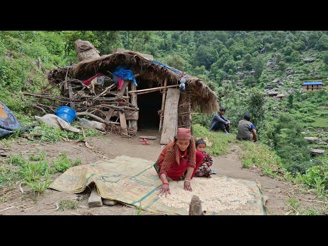 Naturally Peaceful And Beautiful Himalayan Mountain Village Life in Rural Life Nepal | Hari Rokaya |