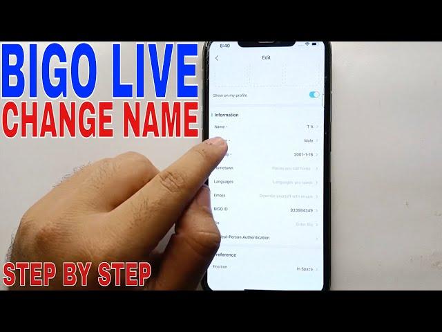   How To Change Name On Bigo Live 