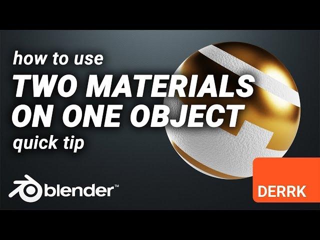 Use Two Materials on One Object in Blender