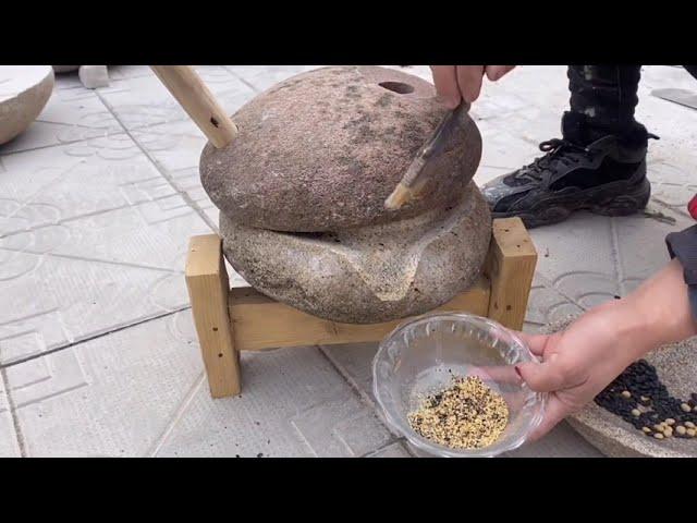 Make stone mill with Stone,Hand-made stone mill collection