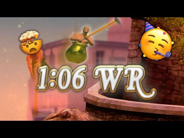 Getting Over It Speedrun World Record in 1:06.507