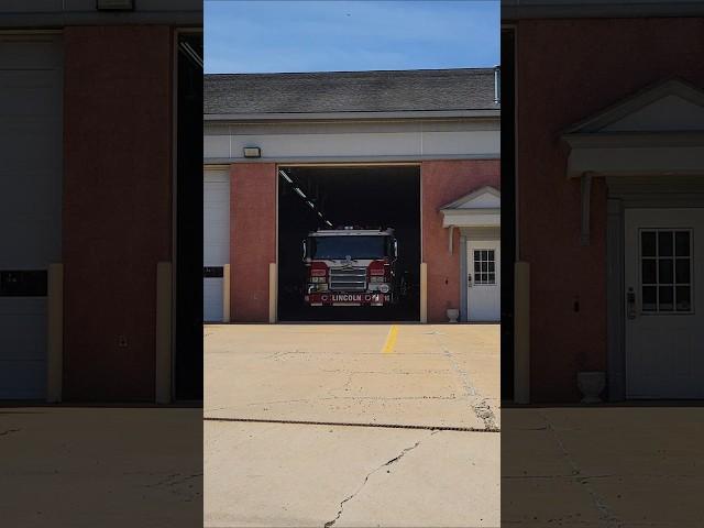 Lincoln Fire Co. Engine 16-2 in Station after going available from a AFA in Ephrata's (15's) first