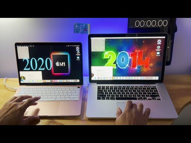 2020 Macbook air 13" m1 vs 2014 Macbook Pro  15" i7 performance Comparison