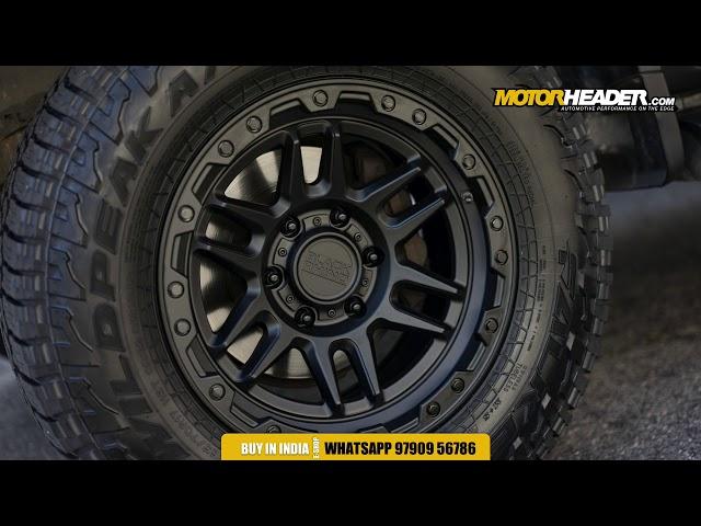 Blach Rhino wheels Apache from MotorHeader India