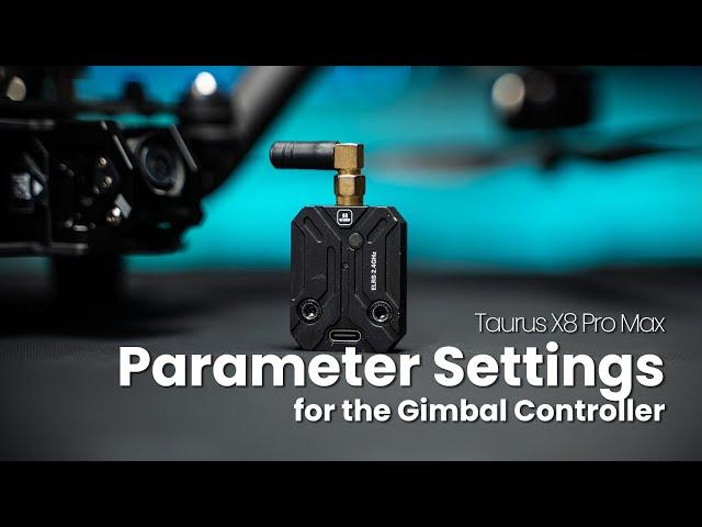 Taurus X8 Pro Max | Parameter Settings for Gimbal Controller