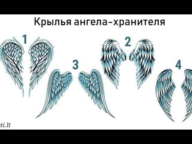 Выберите крылья – и узнаете имя своего ангела-хранителя! Внимательно приглядитесь