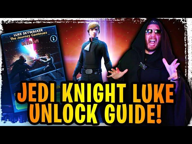 Jedi Knight Luke Skywalker Unlock Guide! The Journey Continues Legendary Event - No Money Spent