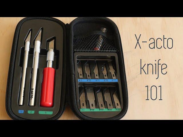 X-acto Knife 101 - The Basics - Types of Blades