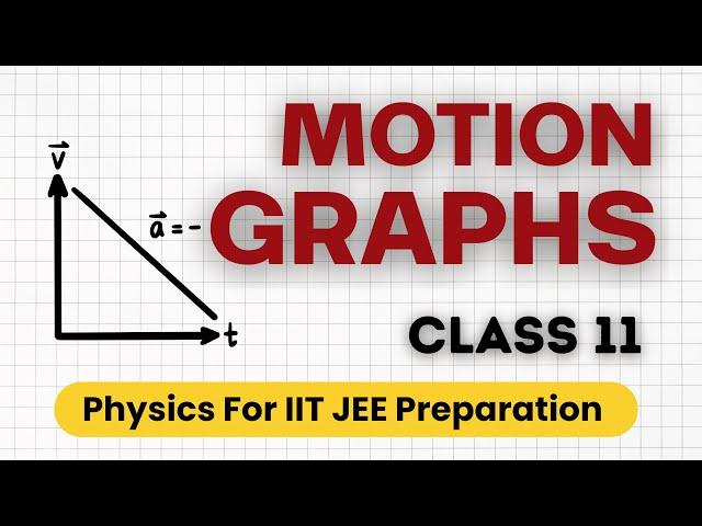 Motion - Graphs | Lecture 2 | Class 11 Physics | Free Education