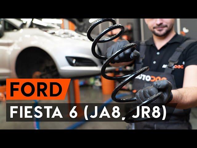 Как заменить пружину передней стойки амортизатора FORD FIESTA JA8 [ВИДЕОУРОК AUTODOC]