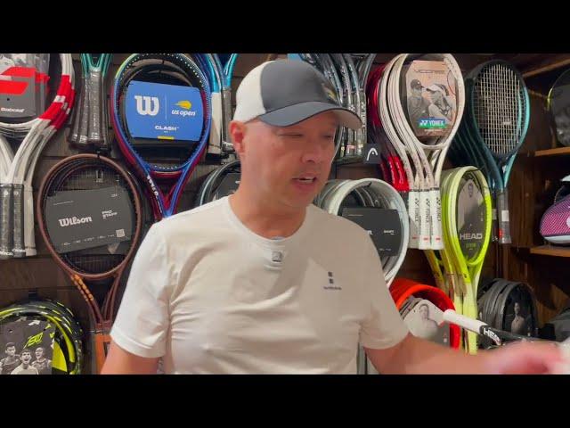 RACKETS LIKE THIS ARE EXTINCT! DOES COACH CHRIS KNOW WHAT THIS IS AND CAN HE PLAY WITH IT?