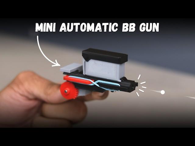 Building a Mini Automatic BB Gun | DIY Tank fires BBs