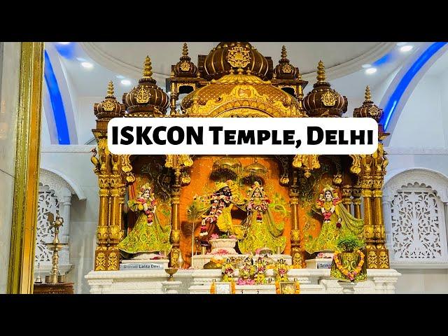 ISKCON MANDIR, DELHI | Sri Sri Radha Parthasarathi Temple | Iskcon Aarti, Timing, Kirtan,Darshan