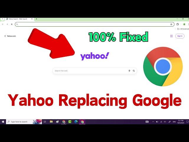 Fix Yahoo Keeps Replacing Google Chrome || How To Remove Yahoo Search From Google Chrome