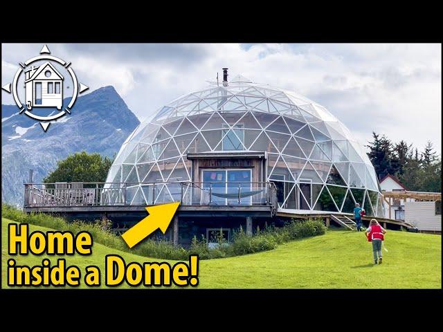 Sustainable Arctic DOME HOME recycles water & grows food!