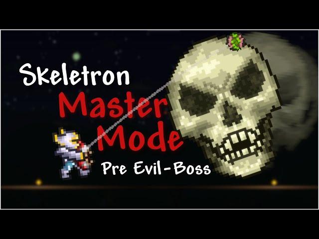 How to DEFEAT Skeletron PRE EVIL BOSS in Terraria 1.4.4 MASTER MODE