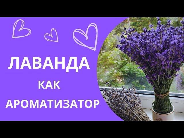 Лаванда, натуральный ароматизатор: букеты, саше, благовония / Lavender as a natural flavoring