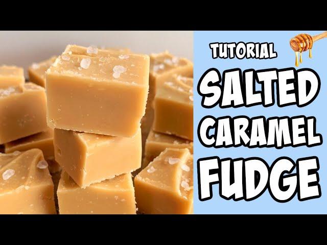 Salted Caramel Fudge! Recipe tutorial #Shorts