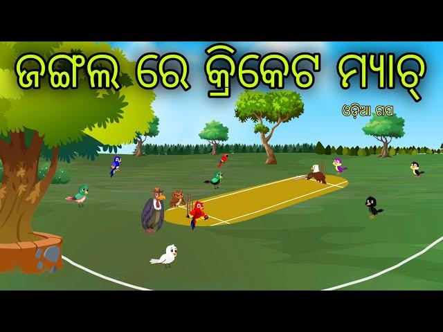 Cricket Match Odia Moral Stories Odia Bird Stories Tikki Chadhei Gapa Tuni Chadhei Gopo Odia Gappa