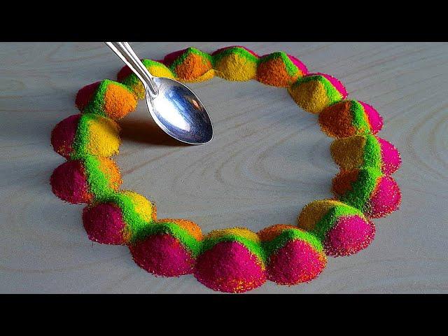 #1537 satisfying video | navratri rangoli designs | diwali rangoli design | kolam