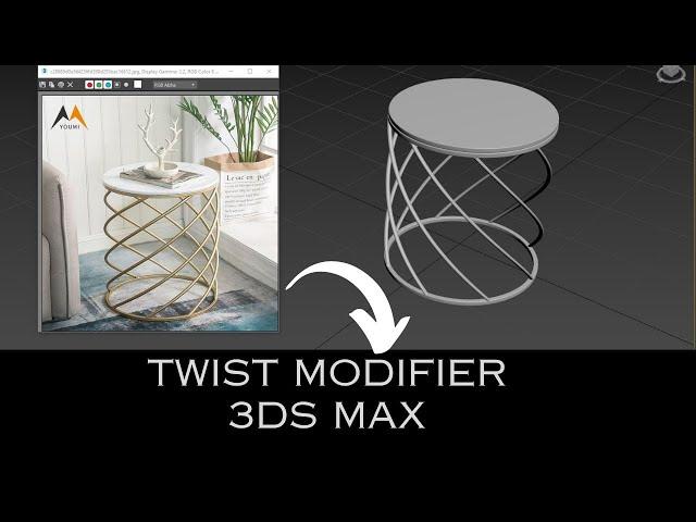 Table Modelling In 3ds Max using Twist Modifier | Side Table | Twist Modifier | Esthetic Space Decor