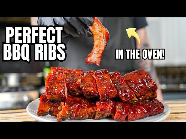 The Secret to PERFECT Ribs in the OVEN (Juicy and Delicious Oven Baked BBQ Ribs Recipe)