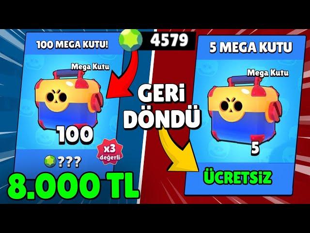 8000 TL BÜTÜN MEGA KUTU TEKLİFLERİNİ SATIN ALDIM! ÜCRETSİZ MEGA KUTU! Brawl Stars