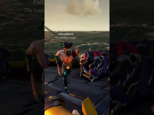 SOT: THEM THROWING KNIVES #seaofthieves #gaming #pvp #seaofthievesclips #xboxseriesx #shorts