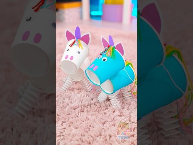 Create a Сute Unicorn out of paper cup!  #recycle #teaching #DIY