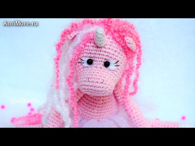 Амигуруми: схема Нежной Единорожки. Игрушки вязаные крючком - Free crochet patterns.