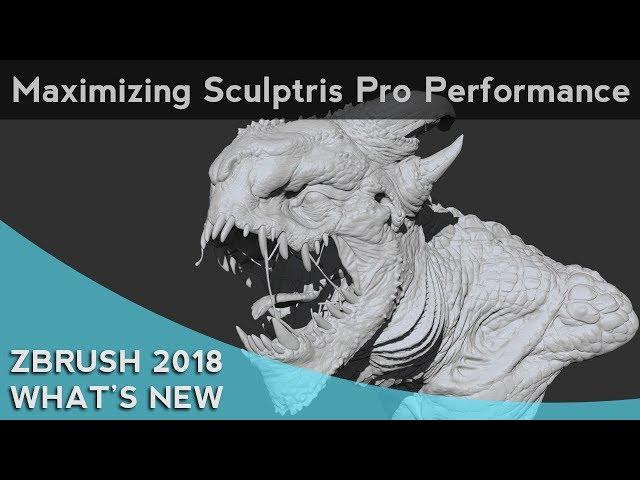 015 ZBrush 2018 Maximizing Sculptris Pro Performance