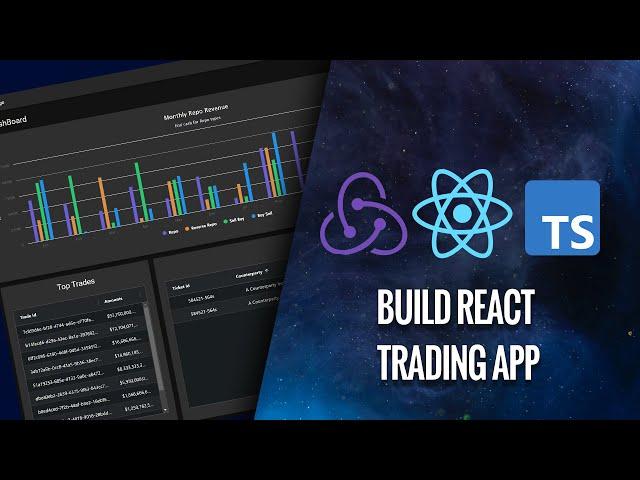 Build React Trading App with Redux toolkit  | Typescript | Material ui | AG Grid and HighCharts