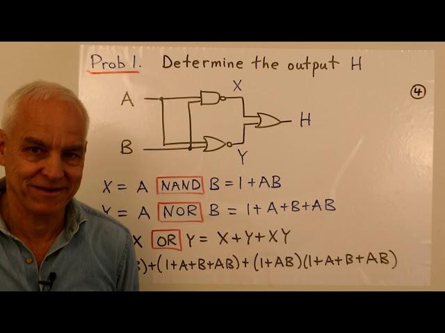 How the Algebra of Boole simplifies circuit analysis (II) | MathFoundations 265 | N J Wildberger