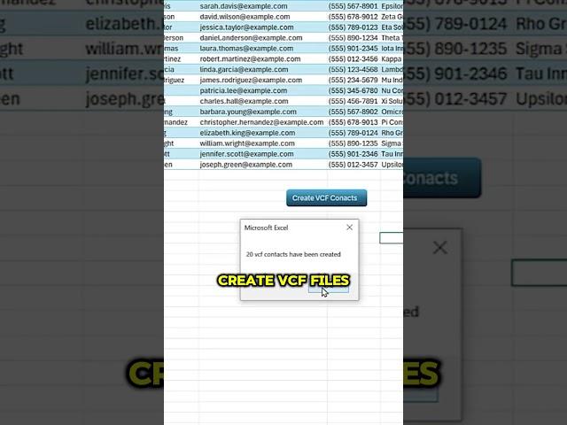 Turn Your Contacts into VCF Files in SECONDS!