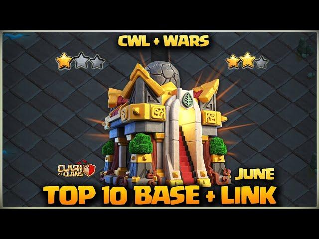AFTER UPDATETOP 10 New TH16 WAR Base + Link JUNEBEST TH16 WARNew Th16 LEGEND BASE Clash of clans