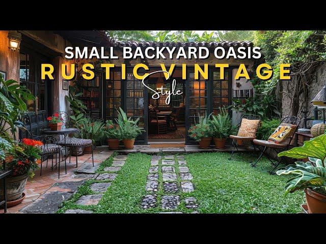 Transform Your Small Backyard into a Rustic Vintage Oasis!