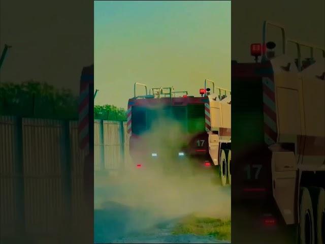 Airport fire service#firefighter #firetruck#rosenbauer#firefightertraining#arff #fire#trending