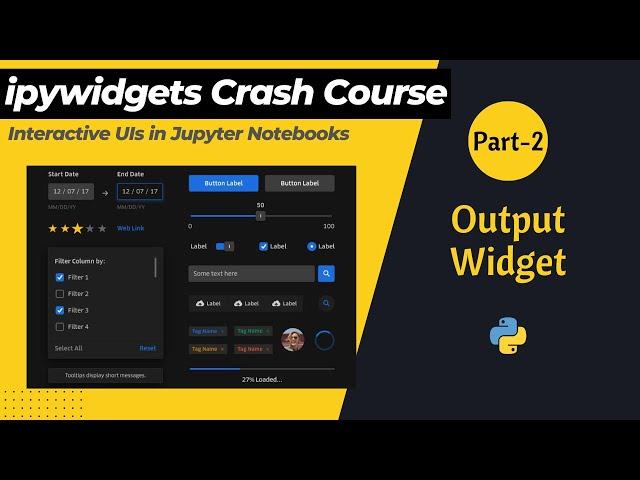 Part 2 - Output Widget | ipywidgets Crash Course