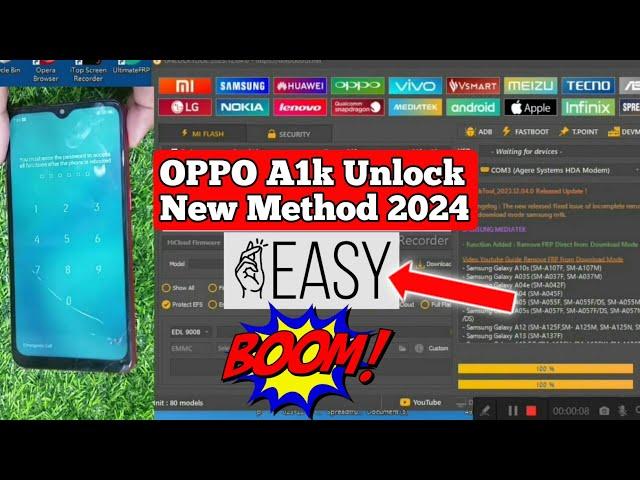 Oppo a1k Unlock Tool | oppo a1k password Unlock tool | oppo a1k Unlock by Unlock Tool