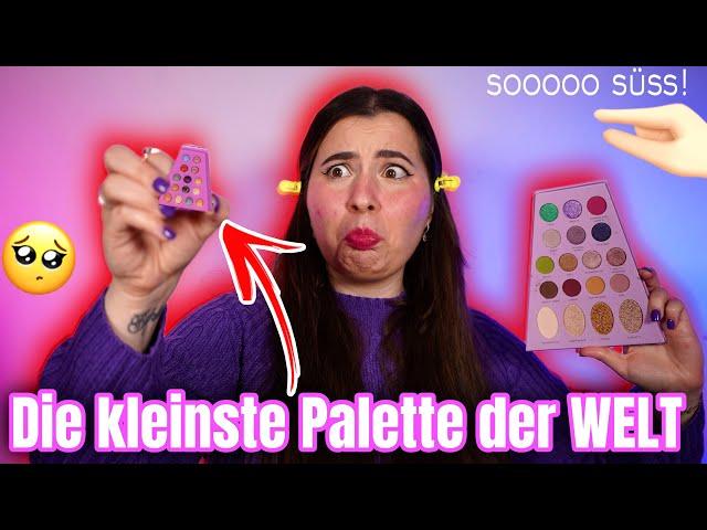 MINI MAKE-UP !  Ich schminke mich mit den kleinsten Make-up Produkten der Welt .