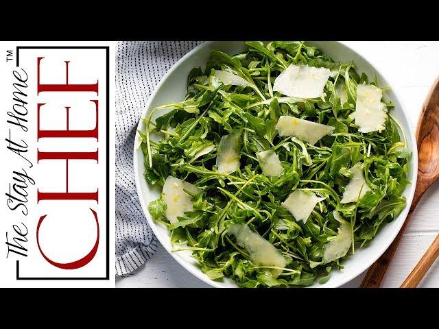 How to Make Restaurant Style Arugula Salad  | The Stay At Home Chef