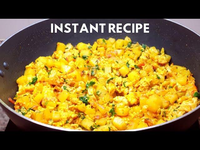 Scrambled Eggs with potatoes | Simple and Easy Breakfast Recipe | Your Next Recipe!!! (SUPER EASY)