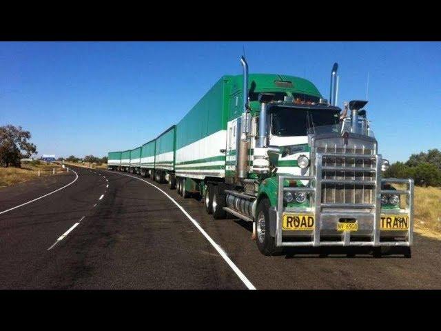 Грузовые автопоезда в Австралии Road Trains Australien