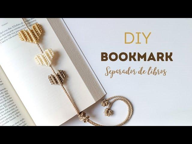 DIY Macrame Bookmark | DIY Separador de Libros Corazones | Tutorial Macrame