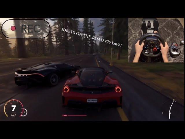 PS5 - The Crew 2 Top Speed FERRARI 488 PISTA a 475 km/h | Logitech G29+TH8A manual+clutch! 4K