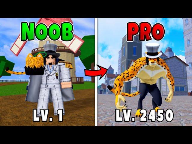 Leopard Noob to Pro Level 1 to Max Level 2450 in Blox Fruits!