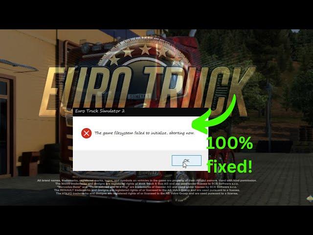 ETS2: Fixing "The Game filesystem Failed to Initialize, aborting now" Error  #ets2