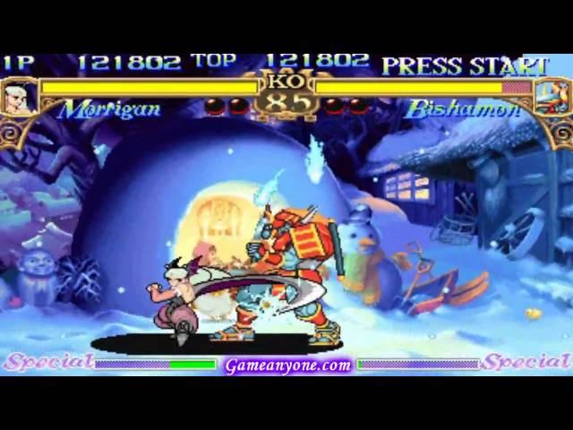 Darkstalkers 1 - Morrigan Playthrough 1/4