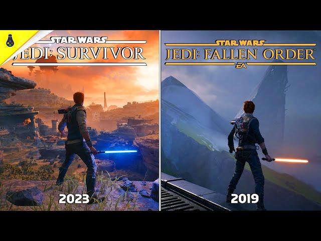 Star Wars Jedi Survivor vs Fallen Order - Details and Physics Comparison